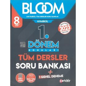 Artıbir Yayınları 8 Sınıf Bloom Lgs 8 Fasikül 1 Dönem Konuları Tüm Dersler Soru Bankası