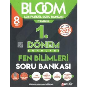 Artıbir Yayınları 8. Sınıf Fen Bilimleri BLOOM 1. Dönem Soru Bankası