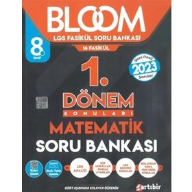 Artıbir Yayınları 8. Sınıf Matematik BLOOM 1. Dönem Soru Bankası