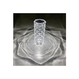 Artıcam 81531728 Kristal Elmas Led Dokunmatik Usb Şarjlı Masa Lambası