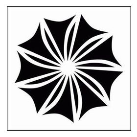 Artikel 3 Spiral 30x30 cm Fayans Duvar Mobilya Stencil Boyama Şablonu