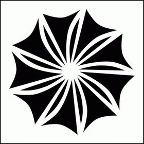 Artikel 3 Spiral 30x30 cm Fayans Duvar Mobilya Stencil Boyama Şablonu