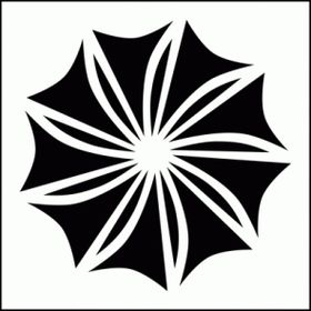 Artikel 3 Spiral 30x30 cm Fayans Duvar Mobilya Stencil Boyama Şablonu