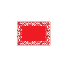 Artikel 455 4'lü Kırmızı Keçe Amerikan Servisi