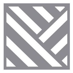 Artikel Açılı Çizgiler 30x30 cm Fayans Mobilya Duvar Stencil Boyama Şablonu