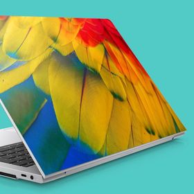 Artikel Afrika Papağanı Makro Notebook Sticker