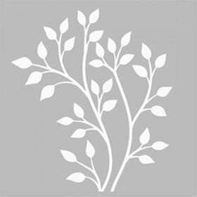 Artikel Ağaç Dalı 30x30 cm Fayans Mobilya Duvar Stencil Boyama Şablonu