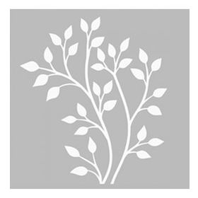 Artikel Ağaç Dalı 30x30 cm Fayans Mobilya Duvar Stencil Boyama Şablonu