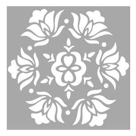Artikel Altıgen Karo-2 30x30 cm Fayans Mobilya Duvar Stencil Boyama Şablonu