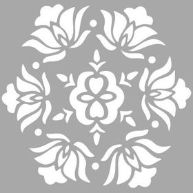 Artikel Altıgen Karo-2 30x30 cm Fayans Mobilya Duvar Stencil Boyama Şablonu