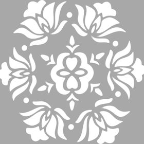Artikel Altıgen Karo-2 30x30 cm Fayans Mobilya Duvar Stencil Boyama Şablonu