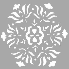 Artikel Altıgen Karo 30x30 cm Fayans Mobilya Duvar Stencil Boyama Şablonu