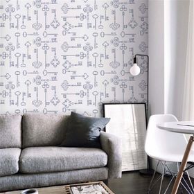 Artikel Anahtarlar-1 30x30 cm Fayans Mobilya Duvar Stencil Boyama Şablonu