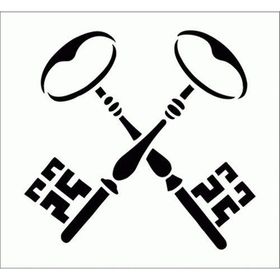 Artikel Anahtarlar-2 30x30 cm Fayans Mobilya Duvar Stencil Boyama Şablonu