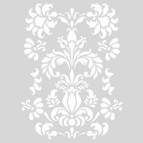 Artikel Anais Çiçek Motif 30x30 cm Fayans Mobilya Duvar Stencil Boyama Şablonu