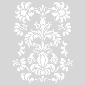 Artikel Anais Çiçek Motif 30x30 cm Fayans Mobilya Duvar Stencil Boyama Şablonu