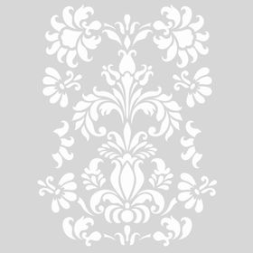 Artikel Anais Çiçek Motif 30x30 cm Fayans Mobilya Duvar Stencil Boyama Şablonu