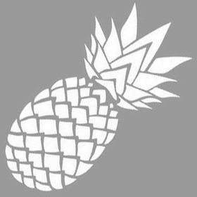 Artikel Ananas 30x30 cm Fayans Mobilya Duvar Stencil Boyama Şablonu