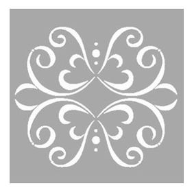Artikel Anise Motif 30x30 cm Fayans Mobilya Duvar Stencil Boyama Şablonu