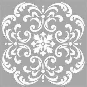 Artikel April Çiçek Motif 30x30 cm Fayans Mobilya Duvar Stencil Boyama Şablonu