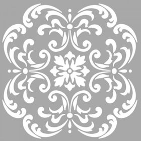 Artikel April Çiçek Motif 30x30 cm Fayans Mobilya Duvar Stencil Boyama Şablonu