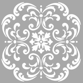 Artikel April Çiçek Motif 30x30 cm Fayans Mobilya Duvar Stencil Boyama Şablonu