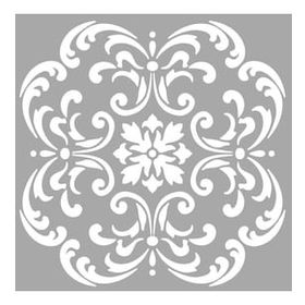 Artikel April Çiçek Motif 30x30 cm Fayans Mobilya Duvar Stencil Boyama Şablonu