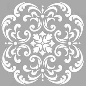 Artikel April Çiçek Motif Stencil Tasarımı 30 X 30 Cm Kanvas Tablo