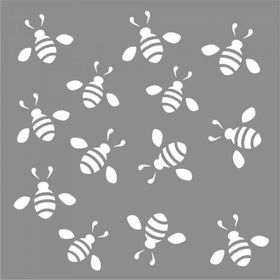 Artikel Arılar Desen 30x30 cm Fayans Mobilya Duvar Stencil Boyama Şablonu