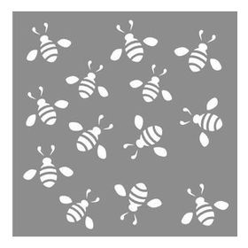 Artikel Arılar Desen 30x30 cm Fayans Mobilya Duvar Stencil Boyama Şablonu