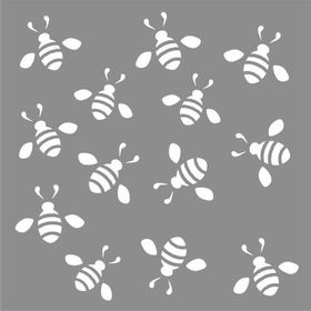 Artikel Arılar Desen 30x30 cm Fayans Mobilya Duvar Stencil Boyama Şablonu