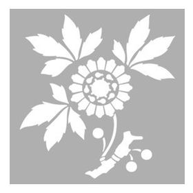 Artikel Art Çiçek-23 30x30 cm Fayans Mobilya Duvar Stencil Boyama Şablonu