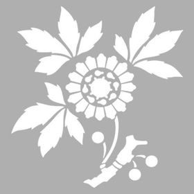 Artikel Art Çiçek-23 30x30 cm Fayans Mobilya Duvar Stencil Boyama Şablonu