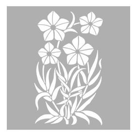 Artikel Art Çiçek-24 30x30 cm Fayans Mobilya Duvar Stencil Boyama Şablonu