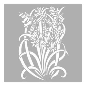 Artikel Art Çiçek-4 30x30 cm Fayans Mobilya Duvar Stencil Boyama Şablonu