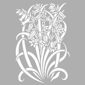Artikel Art Çiçek-4 30x30 cm Fayans Mobilya Duvar Stencil Boyama Şablonu