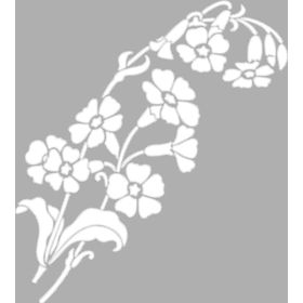 Artikel Art Çiçek-8 30x30 cm Fayans Mobilya Duvar Stencil Boyama Şablonu