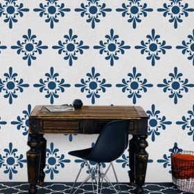 Artikel Art Deco 4 30x30 cm Fayans Mobilya Duvar Stencil Boyama Şablonu