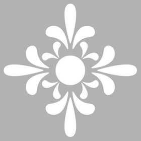 Artikel Art Deco 4 30x30 cm Fayans Mobilya Duvar Stencil Boyama Şablonu