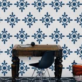 Artikel Art Deco 4 30x30 cm Fayans Mobilya Duvar Stencil Boyama Şablonu