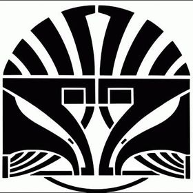 Artikel Art Deco Desen 2 Stencil Tasarımı 30 x 30 cm Kanvas Tablo