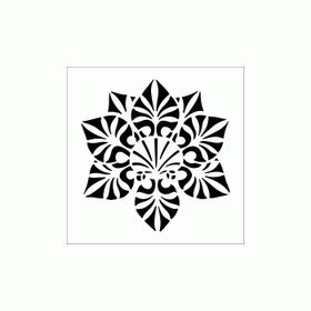 Artikel Art Deco Motif 30x30 cm Fayans Mobilya Duvar Stencil Boyama Şablonu