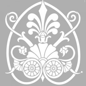 Artikel Art Deco Motif 30x30 cm Fayans Mobilya Duvar Stencil Boyama Şablonu