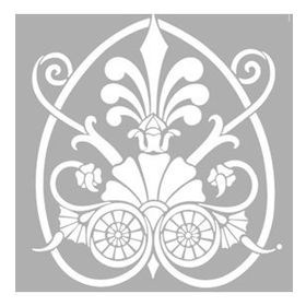 Artikel Art Deco Motif 30x30 cm Fayans Mobilya Duvar Stencil Boyama Şablonu