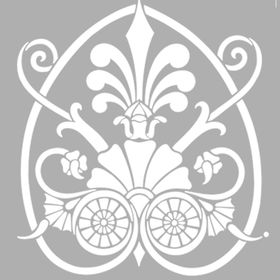 Artikel Art Deco Motif 30x30 cm Fayans Mobilya Duvar Stencil Boyama Şablonu