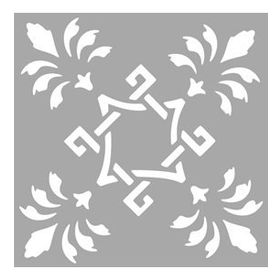 Artikel Art Karo-2 30x30 cm Fayans Mobilya Duvar Stencil Boyama Şablonu