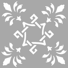Artikel Art Karo-2 30x30 cm Fayans Mobilya Duvar Stencil Boyama Şablonu