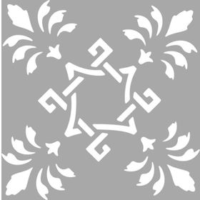Artikel Art Karo-2 30x30 cm Fayans Mobilya Duvar Stencil Boyama Şablonu