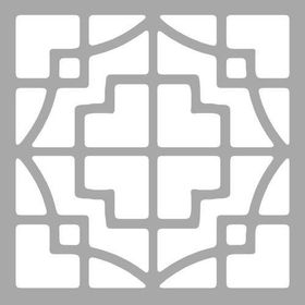 Artikel Art Karo-4 30x30 cm Fayans Mobilya Duvar Stencil Boyama Şablonu