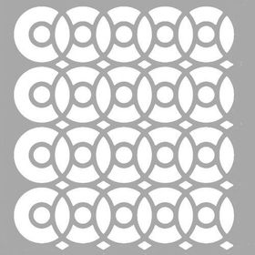 Artikel Art Karo Desen 30x30 cm Fayans Mobilya Duvar Stencil Boyama Şablonu